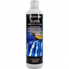 Автошампунь для очищення кузова MOTIP Super Shampoo & Wax з воском 500 мл (000743BS)
