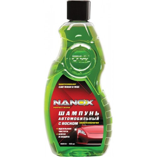 Автошампунь для очищення кузова NANOX з воском 450 мл (NX8134) 738134