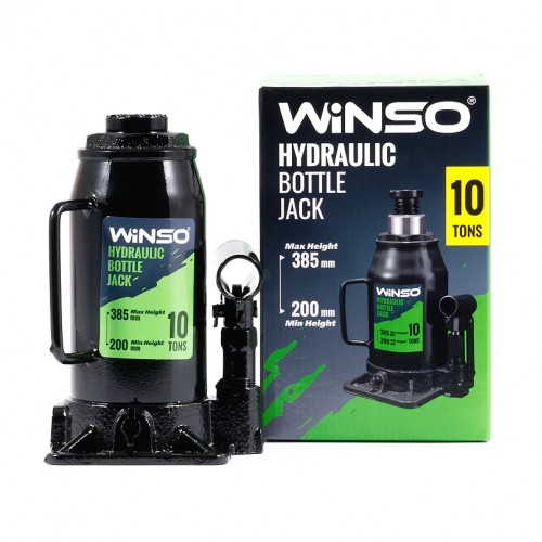 Домкрат гідравлічний телескопічний Winso 10т 200-385мм карт. упак. 170100