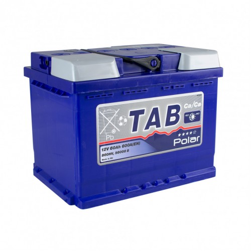 Аккумулятор 60 Ah/12V TAB Polar Blue Euro 121 060 121 060
