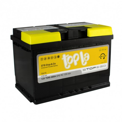 Аккумулятор 70 Ah/12V Topla EFB Euro 112 070 112 070