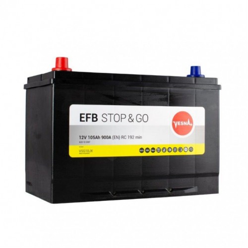 Аккумулятор 105 Ah/12V Vesna EFB JIS 313 105 313 105