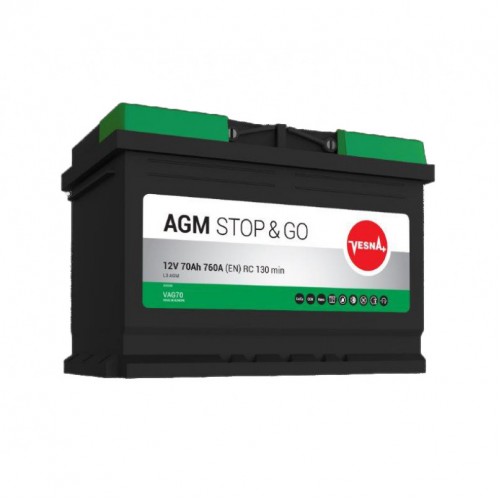 Аккумулятор 70 Ah/12V Vesna AGM Euro 314 070 314 070