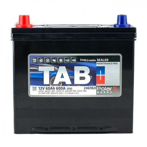 Аккумулятор 60 Ah/12V TAB Polar S Japan 246 960 246 960