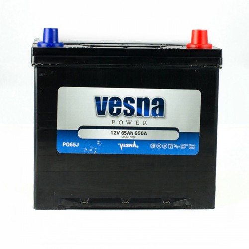 Аккумулятор 65 Ah/12V Vesna Japan Euro 415 865 415 865