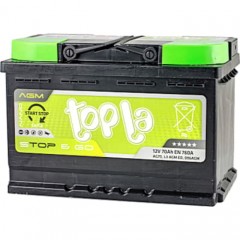 Аккумулятор 70 Ah/12V Topla AGM Euro 114 070S