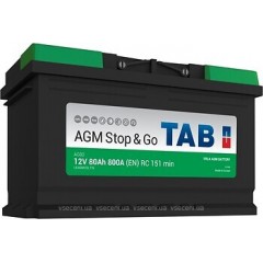 Аккумулятор 80 Ah/12V TAB AGM Euro 213 080