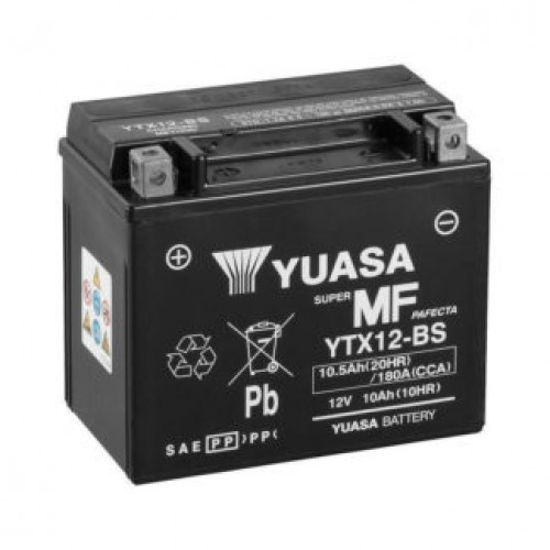Аккумулятор МОТО Yuasa 12V 10,5Ah MF VRLA Battery YTX12-BS(сухозаряжений) YTX12-BS