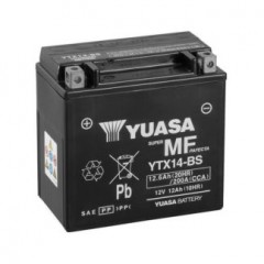 Аккумулятор МОТО Yuasa 12V 12,6Ah MF VRLA Battery YTX14-BS(сухозаряжений)