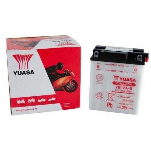 Аккумулятор МОТО Yuasa 12V 12,6Ah YuMicron Battery YB12A-A (сухозаряжений) YB12A-A
