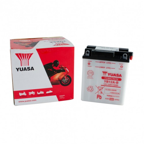 Аккумулятор МОТО Yuasa 12V 12,6Ah YuMicron Battery YB12A-B (сухозаряжений) YB12A-B