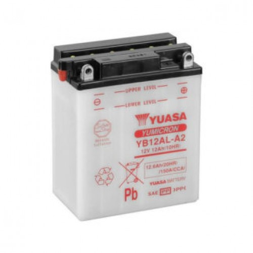 Аккумулятор МОТО Yuasa 12V 12,6Ah YuMicron Battery YB12AL-A2 (сухозаряжений) YB12AL-A2