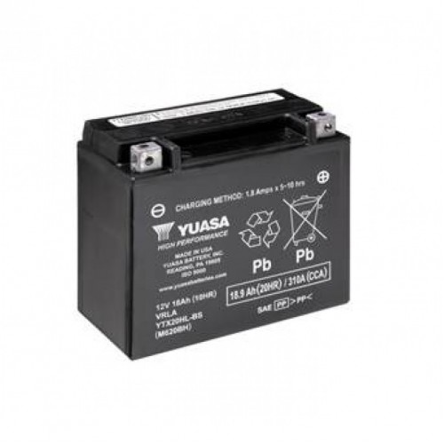 Аккумулятор МОТО Yuasa 12V 18,9Ah High Performance MF VRLA Battery AGM YTX20HL-BS (сухозаряжений) YTX20HL-BS