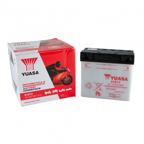 Аккумулятор МОТО Yuasa 12V 19Ah YuMicron Battery 51913 (сухозаряжений) 51913