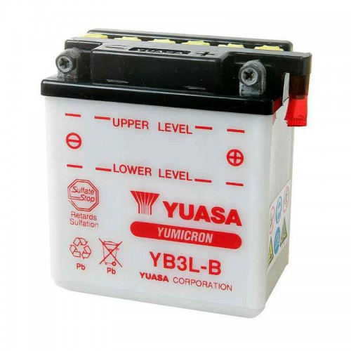 Аккумулятор МОТО Yuasa 12V 3,2Ah YuMicron Battery YB3L-B(сухозаряжений) YB3L-B