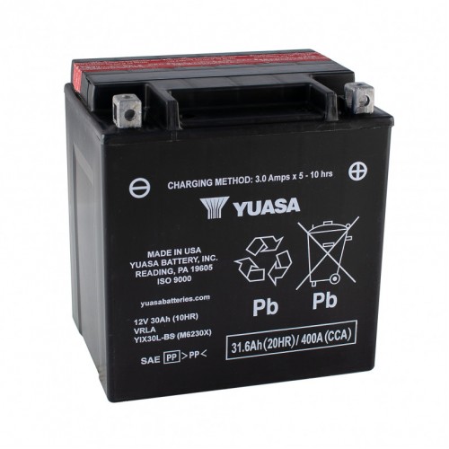 Аккумулятор МОТО Yuasa 12V 31.6Ah High Performance MF VRLA Battery AGM YIX30L-BS(сухозаряжений) YIX30L-BS