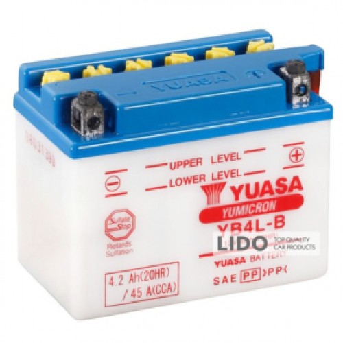 Аккумулятор МОТО Yuasa 12V 4,2Ah YuMicron Battery YB4L-B(сухозаряжений) YB4L-B