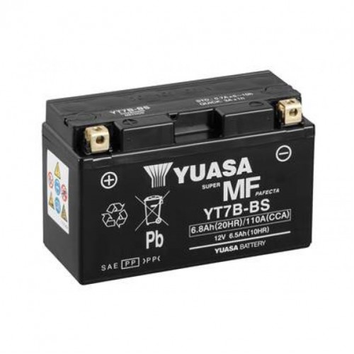 Аккумулятор МОТО Yuasa 12V 6,5Ah MF VRLA Battery AGM YT7B-BS(сухозаряжений) YT7B-BS
