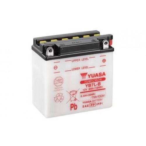 Аккумулятор МОТО Yuasa 12V 8,4Ah YuMicron Battery YB7L-B(сухозаряжений) YB7L-B