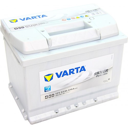 Аккумулятор VARTA 63Ач Silver Dynamic D39 563401061 563401061