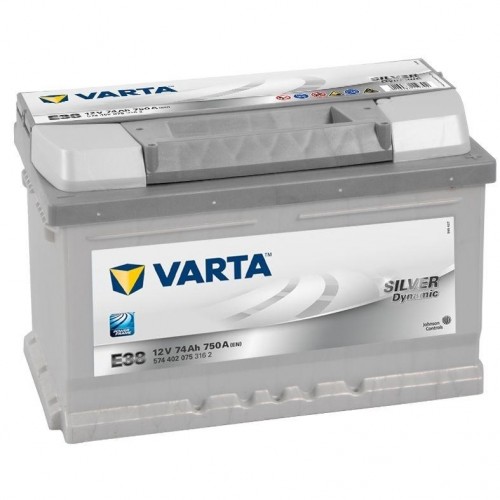 Аккумулятор VARTA 74Ач Silver Dynamic E38 574402075 574402075