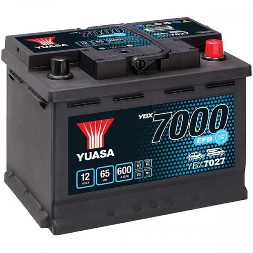 Аккумулятор Yuasa 12V 65Ah 600A EFB Start Stop Battery YBX7027 YBX7027