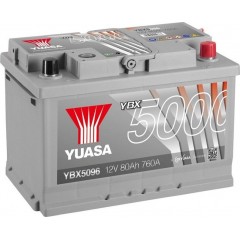 Аккумулятор Yuasa 12V 80Ah Silver High Performance Battery YBX5096