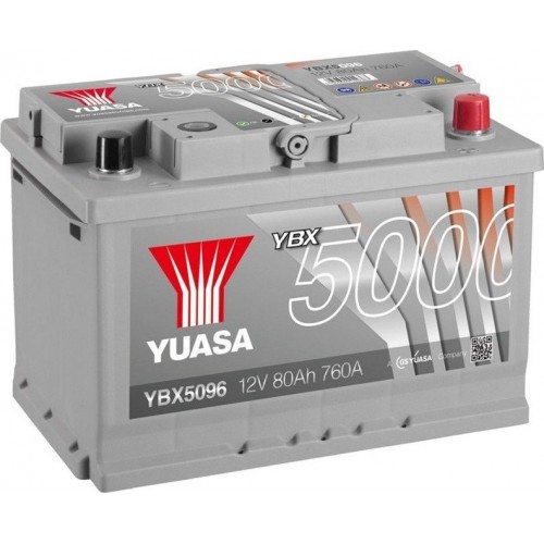 Аккумулятор Yuasa 12V 80Ah Silver High Performance Battery YBX5096 YBX5096
