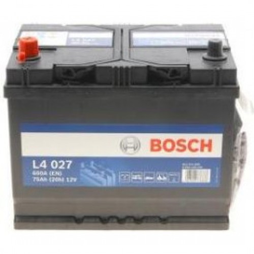 Акумулятор BOSCH S4 12В/75Аг/600А/18,1кг ( 0 092 L40 270) 0 092 L40 270