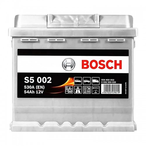 Акумулятор BOSCH S5 12В/54Аг/530А/12,7кг ( 0 092 S50 020) 0 092 S50 020