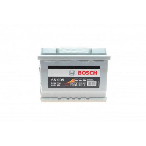 Акумулятор BOSCH S5 12В/63Аг/610А/14,849кг ( 0 092 S50 050) 0 092 S50 050