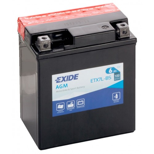 Акумулятор EXIDE ETX7L-BS ETX7L-BS