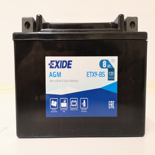 Акумулятор EXIDE ETX9-BS ETX9-BS