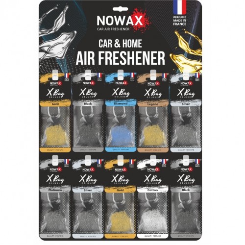 NOWAX Автомобільний ароматизатор повітря X Bag DELUXE, дисплей NX07588