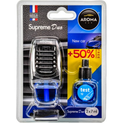 AROMA Ароматизатор Aroma Car Supereme DUO Slim 8ml - NEW CAR 92518
