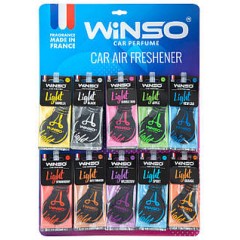 Освіжувач повітря WINSO Light, целюлозний ароматизатор, дисплей MIX, 12345