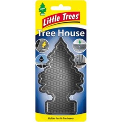 Тримач ароматизатора для салону авто Little Trees Tree House ялинка чорний (9961)