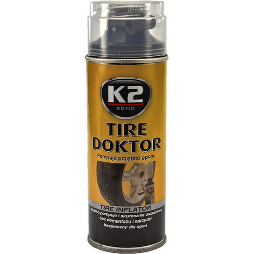 Герметик для усунення проколів шин K2 Tire Doctor аерозоль 400 мл (B310) K20020