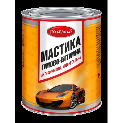 Мастика гумово-бітумна універсальна антикорозійна Покраско 4,3 кг 131213