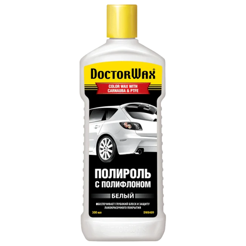 Поліроль кузова з поліфлоном Doctor Wax білий 300 мл (DW8409) 738409