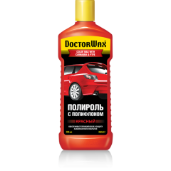 Поліроль кузова з поліфлоном Doctor Wax червоний 300 мл (DW8417)