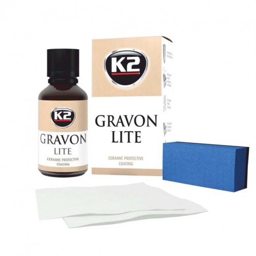 Набір для нанесення керамічного покриття K2 Gravon Lite з аплікатором та серветками 30 мл (G032) K20597