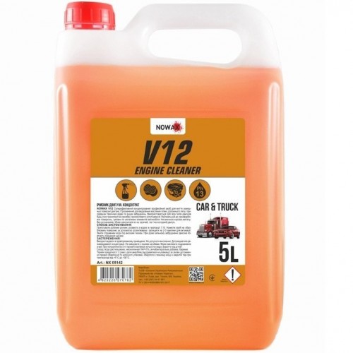 NOWAX Очисник поверхні двигуна V12 Engine Cleaner 5л. концентрат 1:10 NX05142 NX05142