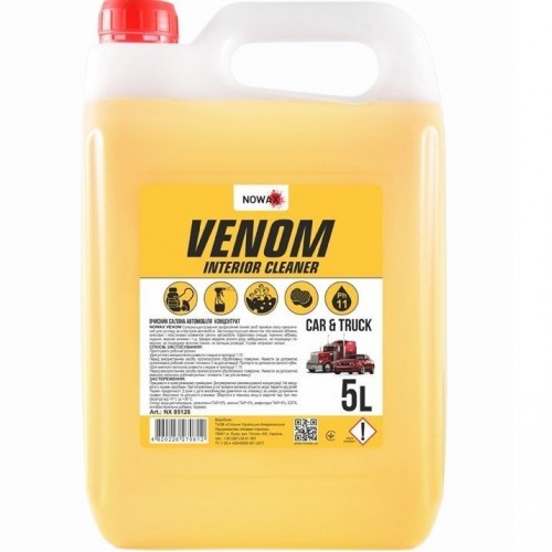 NOWAX Очисник салону автомобіля NOWAX VENOM Interior Cleaner 5л. концентрат 1:10 NX05126 NX05126