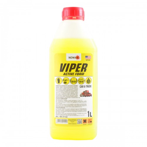 NOWAX Піна активна суперконцентрат для безконтакт.мийки Nowax Viper Active Foam 1л. NX01142 NX01142