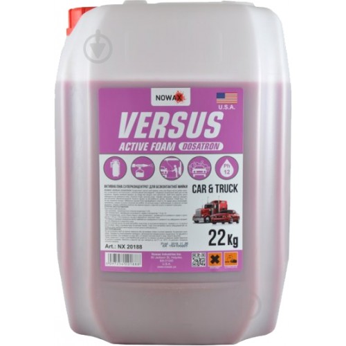 NOWAX Піна активна суперконцентрат для безконтактної мийки VERSUS DOSATRON ACTIVE FOAM 22kg 1:150 NX20188 NX20188