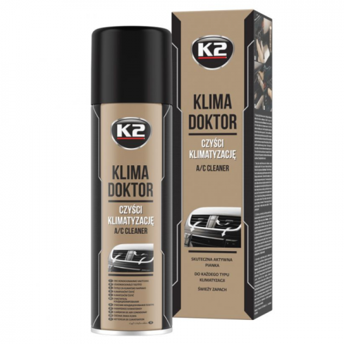 Очищувач для системи кондиціонування K2 Klima Doctor A/C Cleaner аерозоль 500 мл (W100) K20294