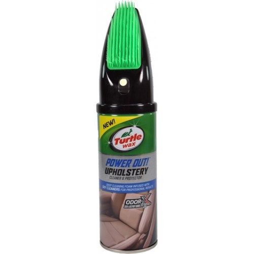 Очищувач для тканинної оббивки TURTLE WAX Upholstery зі щіткою аерозоль 400 мл (52893) 040014