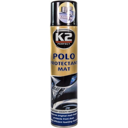 Поліроль для пластику K2 Polo Protectant матовий прозорий аерозоль 300 мл (K413) K20144
