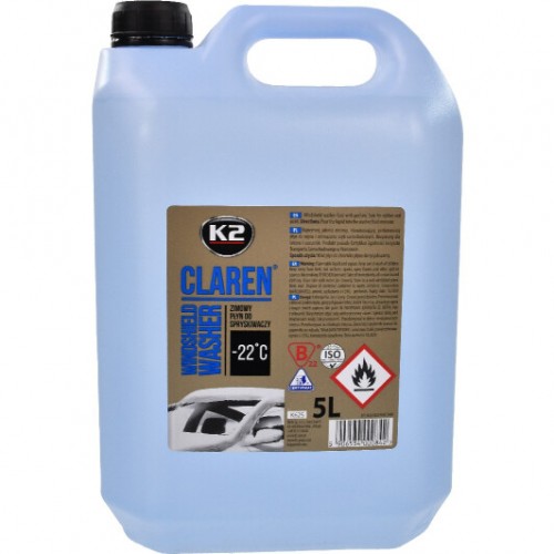Омивач скла зимовий K2 Claren Windshield Washer -22 °С з нейтральним ароматом 5л. (K625) K20555
